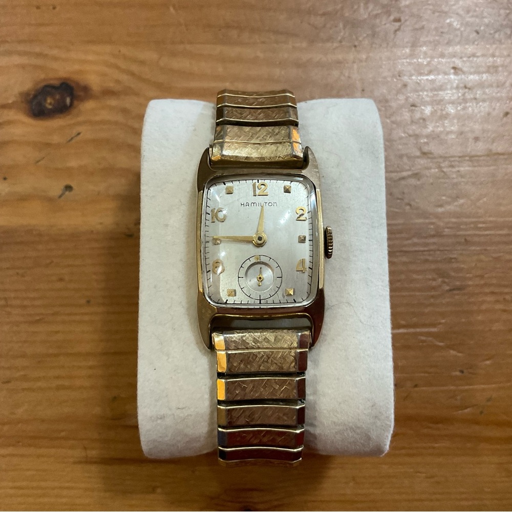 Hamilton: Cranston vintage manual hand winding 10k gold filled very rare watch.